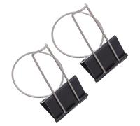 CALLARON 2pcs Clamp on Cup Holder for Desk Sturdy Manganese Steel Cup Holder for Drinks and Coffee Mugs Space Saver Table Side Clip for Workplace Organization and Home Use