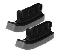 CALLARON 2pcs Curved Black Beard Hair Sponge Cleaner Brush for Sink Trimmings, Soft Ergonomic Scrubber for Men’s Beard Care and Barbershop Cleaning