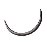 CALLARON 2pcs Curved Moon Shape Wooden Hair Fork for Women Smooth Sturdy Hair Stick for Bun Styling Retro Hairpin Accessory for Daily Wear Weddings Parties Prom and Gifts