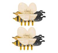 CALLARON 2pcs Cute Bee Hair Clips for Women and Girls Fun Accessories for Effortless Updos Stylish Hair Clips for Daily Wear Parties and Weddings