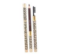 CALLARON 2pcs Double Head Eyebrow Pencils with Brush Professional Makeup Tool for Natural Eyebrow Shaping Light Coffee Easy to Use and Carry for Personal Professional Applications