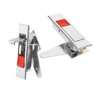 CALLARON 2pcs Electric Cabinet Door Lock Push Button Switch Zinc Alloy Material Elegant Style Easy Installation for Office Cabinet and Storage Units