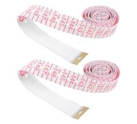 CALLARON 2pcs Flexible Soft Braille Tape Measure for Blind Accurate Tactile Ruler Impairment Aid Portable Sewing and Geometry Measuring Tool