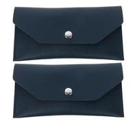 CALLARON 2pcs Green PU Cash Budgeting Wallet and Bill Compartments | Long Wallet Shape, Receipt Sorting, Budget Planning, Dedicated Pockets for Bills and Ids, Suitable for Students