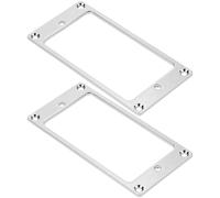 CALLARON 2pcs Guitar Pickup Ring Pickup Frame Iron Electric Guitar Part Silver Border Plate Reduce Friction Lightweight Precision-made