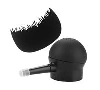 CALLARON 2pcs Hair Fiber Spray Applicator Comb Set Black Plastic Silicone Resists Falling out Versatile for Daily Life and Travel Barber Hair Setting Spray for Women