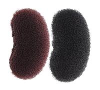 CALLARON 2pcs Hair Volumizing Bump Clips Lightweight Invisible Sponge Pads for Women Dual Color Brown Black Quick Styling Root Lifter for Natural Fluffy Volume and Comfortable All-day Wear