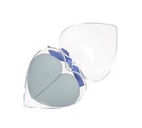 CALLARON 2pcs Heart Shape Makeup Eggs Flocking Beauty Sponge for Foundation Blending Use As Makeup Sponge Cosmetic for Wet and Dry Application