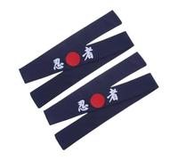 CALLARON 2pcs Japanese Chef Headband Mens Hair Accessories Samurai Headwear Decorative Karate Training Band