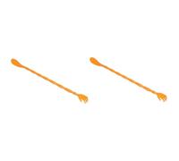 CALLARON 2pcs Long Back Scratcher Body Massage Tool for Men Women Shoe Horn Portable Scratching Tool for Relief