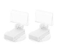 CALLARON 2pcs Magnet Display Clips with Magnetic Base, Supermarket Price Tag Holders, Advertising Sign Stands for Retail and Food Label Display