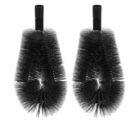 CALLARON 2pcs Multi-Functional Cleaning Brush Gutter Brush Attachment 24mm Threaded Roof Gutter Dust Removal Tool with Easy Operation Wide Applicability for Home Use and Commercial