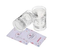 CALLARON 2pcs Nail Art Stamper Tool Silicone Jelly French Tip Nail Art Manicure for DIY Decor Printing Stamp