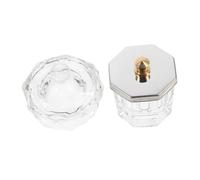 CALLARON 2pcs Nail Liquid Bowl Acrylic Nail Powder Dish Dip Powder Liquid Bowl Primer Pedicure