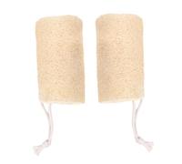 CALLARON 2pcs Natural Loofah Back Scrubber Biodegradable Exfoliating Body Massage Bath Towels Soft Foam-Rich Sponge for Gentle Skin Activation and Smooth Healthy Circulation Suitable for