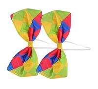 CALLARON 2pcs Oversized Clown Bowties Funny Party Costume Accessory for Masquerade Halloween and Carnival Celebrations and Washable Bow Tie for Reusable Fun