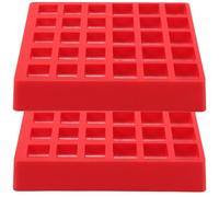 CALLARON 2pcs Plastic Coin Sorting Tray with Multi-Grid Compartments, Portable Coin Holder for Mixed Denominations, Cash Organizer for Retail and Home Use