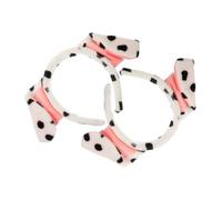 CALLARON 2pcs Plush Cartoon Dog Ear Headband Soft Furry Animal Ears Hair Hoop for Spa Face Wash Pet Costume and Cosplay Parties
