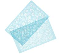 CALLARON 2pcs Polymer Clay Printing Molds for DIY Earring Making, Floral and Grass Pattern Stencils, Practical Craft Tools for Polymer Clay Jewelry and Pottery Design