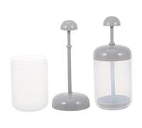 CALLARON 2pcs Portable Cleansing Cups Face Wash Maker for Facial Shampoo Hand Shower Gel Durable Material Easy Operation Travel Foaming Device Gray