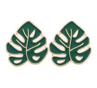 CALLARON 2pcs Portable Magnetic Needle Holder for Embroidery and Cross Stitch, Mini Cute Metal Sewing Pin Organizer with Leaf Design, Needle Storage for Hand Sewing and Quilting