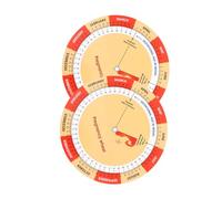 CALLARON 2pcs Pregnancy Wheel Color Printed Tracker for Expecting Moms Includes Fetal Development Chart Guide for Pregnant Women Pregnancy Doctor Chart for Milestone Tracking