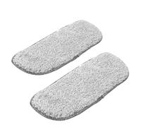 CALLARON 2pcs Refrigerator Drip Catcher Tray Mat Set, Water Absorbent Fridge Drip Tray Protectors with Grey-white Border, Large and Small Rectangular Refrigerator Accessories for Spill