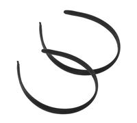 CALLARON 2pcs Retro Headband for Women Girls Teens Vintage Hair Band Black Thick Soft Comfortable Beauty Headbands for Work Makeup Special Occasions