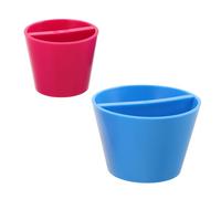 CALLARON 2pcs Rim Shaping Cone Tools Set, Handmade Ceramic Craft Molds for DIY Painting, Sculpture Supplies with Rose Pink Xs and Blue S for Artists and Beginners