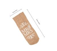 CALLARON 2pcs Rustic Linen Wine Bottle Bags for Wedding Packaging, Portable Storage Bags Suitable for Engagement, Stylish Natural Linen Bottle Wraps