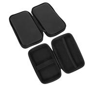 CALLARON 2pcs Small Electronic Organizer Bags EVA Travel Cable Storage Pouch with Multi-partition for USB Cables Power Adapters and Accessories Lightweight Carrying Case for Business Trip