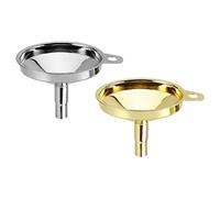 CALLARON 2pcs Small Stainless Steel Funnel for Wine Flask Reusable Household Daily Use Wine Accessory Portable Tool