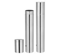 CALLARON 2pcs Stainless Steel Certificate Collection Tubes 2.8cm Diameter 30cm Length Birth Certificate Holder for Travel Document Storage Marriage Diploma Protector