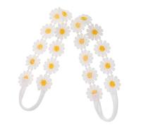 CALLARON 2Pcs Sunflower Headband Elastic Floral Hair Wreath for Women Realistic for Weddings Festivals Vacations Photography Props Comfortable Fit for All Head