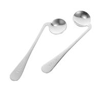 CALLARON 2Pcs Wear-resistant Adaptive Spoon Ergonomic Bent Utensils for Elderly and Disabled Feeding Spoons for Right-hand Use Easy-clean Practical Household Cutlery