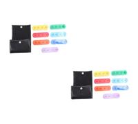 CALLARON 2pcs Weekly Medicine Storage Box Portable Pill Organiser 28 Grids Daily Pill Taker for Travel