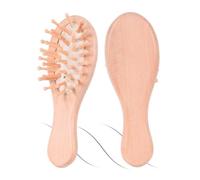 CALLARON 2pcs Wooden Cushion Comb Ergonomic Paddle Hair Brush for Scalp Massage for Home Hotel Use Relaxing Hair Care for All Types Random Color
