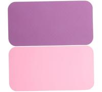CALLARON 2pcs Yoga Kneeling Mat Protective Cushion, High Rebounding Comfortable Knee and Elbow Pads for Pilates Fitness Yoga Accessories in Deep Purple and Princess Pink
