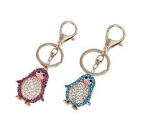 CALLARON 2pcs Zinc Alloy Penguin Keychain Adorable Bag Pendants for Mobile Phones Accessories Lightweight and Stylish Keyring for Friends Family