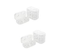 CALLARON 2sets 4pcs Box Organizer Clear Box with Leak Seals for Travel Home Camping and Outdoor Use Present Idea 4pcs*2