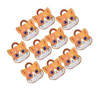CALLARON 2sets Cat Shape Treat Boxes Paper Candy Gift Wrappers Portable Handheld Design for Party Favors Weddings Birthdays Snacks Packaging 10pcs*2
