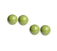 CALLARON 2sets Jade Stone Baoding Balls for Hand and Foot Exercise Chinese Health Tool Natural Stone Fitness Balls 2pcs*2 Random Color