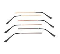 CALLARON 3 Pairs Metal Eyeglass Replacement Arms with Left and Right Temples for Rimless Frames - Eyeglasses Repair Kit with Brown, Gold, and Gunmetal Spectacle Legs - Universal Glasses