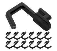 CALLARON 30pcs Black J-Shape Pegboard Hooks for Garage Pegboard, Heavy Duty Plastic Tool Storage Hooks, Simple and Easy to Use, Sturdy and Reliable for DIY Project