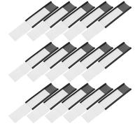 CALLARON 30pcs Magnetic Channel Label Holders for Lockers and Machines, Rubber Material, Easy to Install and Remove, Tagging and Organizing Solutions for Warehouse and Office Use