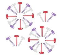 CALLARON 30Pcs Metal Toothpaste Tube Squeezer Roller Tool with Red Silver Purple Coating Portable Toothpaste Dispenser for Daily Use and Saver