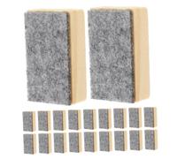 CALLARON 36pcs Mini Felt Board Eraser Wooden Felt Chalk Eraser Dust Duster for Blackboards and Whiteboards, Lightweight, for Teachers Home Learning Activities