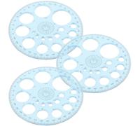 CALLARON 3pcs 360 Degree Circle Protractor Set Multifunction Geometric Ruler Drafting Measuring Tool for Students School and Office Use