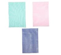 CALLARON 3pcs African Wash Cloth Real Net Sponge Scrub Cleansing Body Brush Back Scrubber for Shower Exfoliating