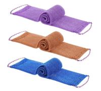 CALLARON 3Pcs Back Exfoliating Scrubber Towels Rough Texture Body Wash Cloths for Easy Skin Exfoliation Back Scrubbers for Shower and Bath Decontamination Tool